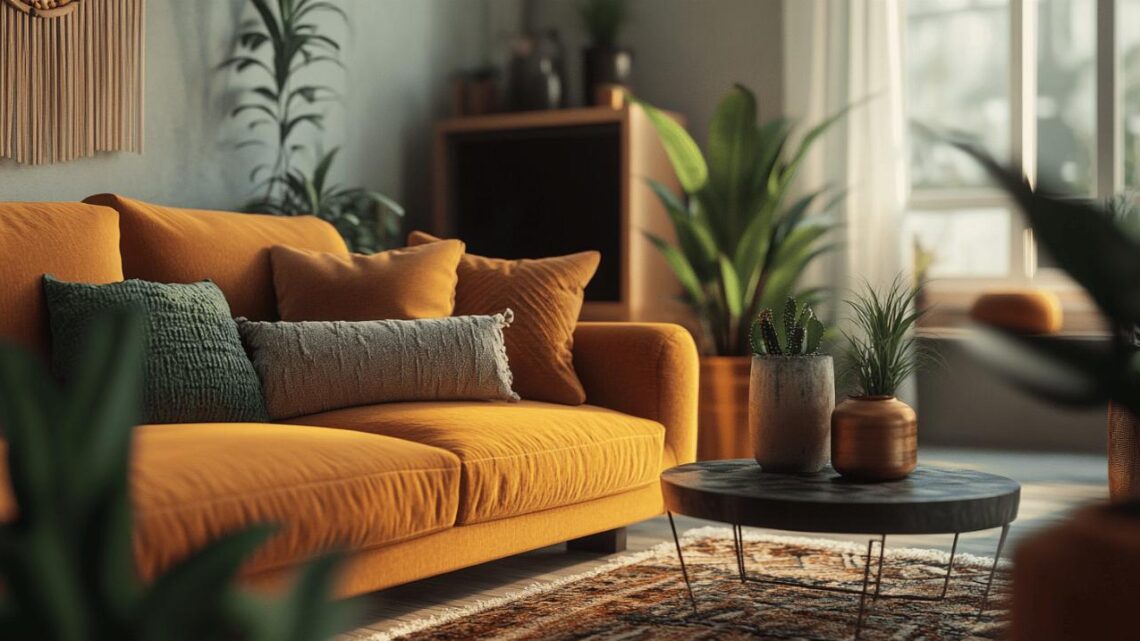 Comment adopter la couleur jaune moutarde dans une decoration d’interieur : Les meilleures plantes pour sublimer cette teinte